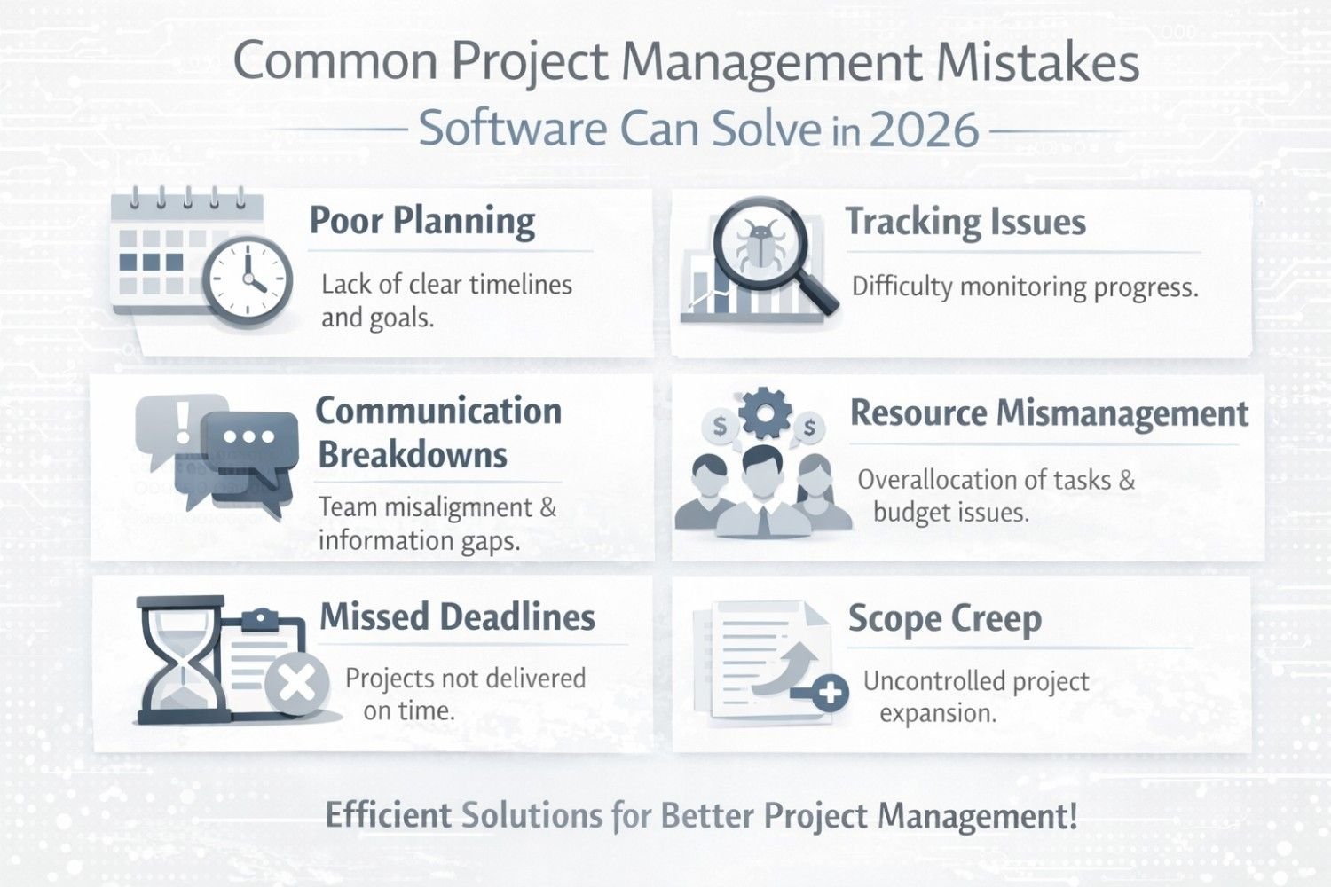 Common Project Management Mistakes Software Can Solve in 2026